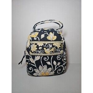 Vera Bradley Insulated Lunch Bag Yellow Bird Pattern